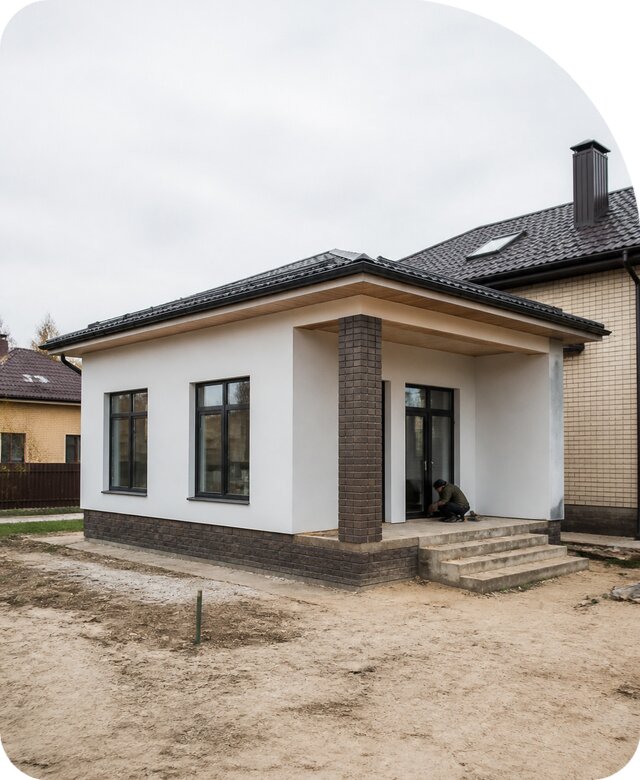 Строительство одноэтажной пристройки в Петрозаводске от 456750 р. | РадиДОМА-Птр